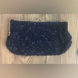 Womens evening beaded vintage bag